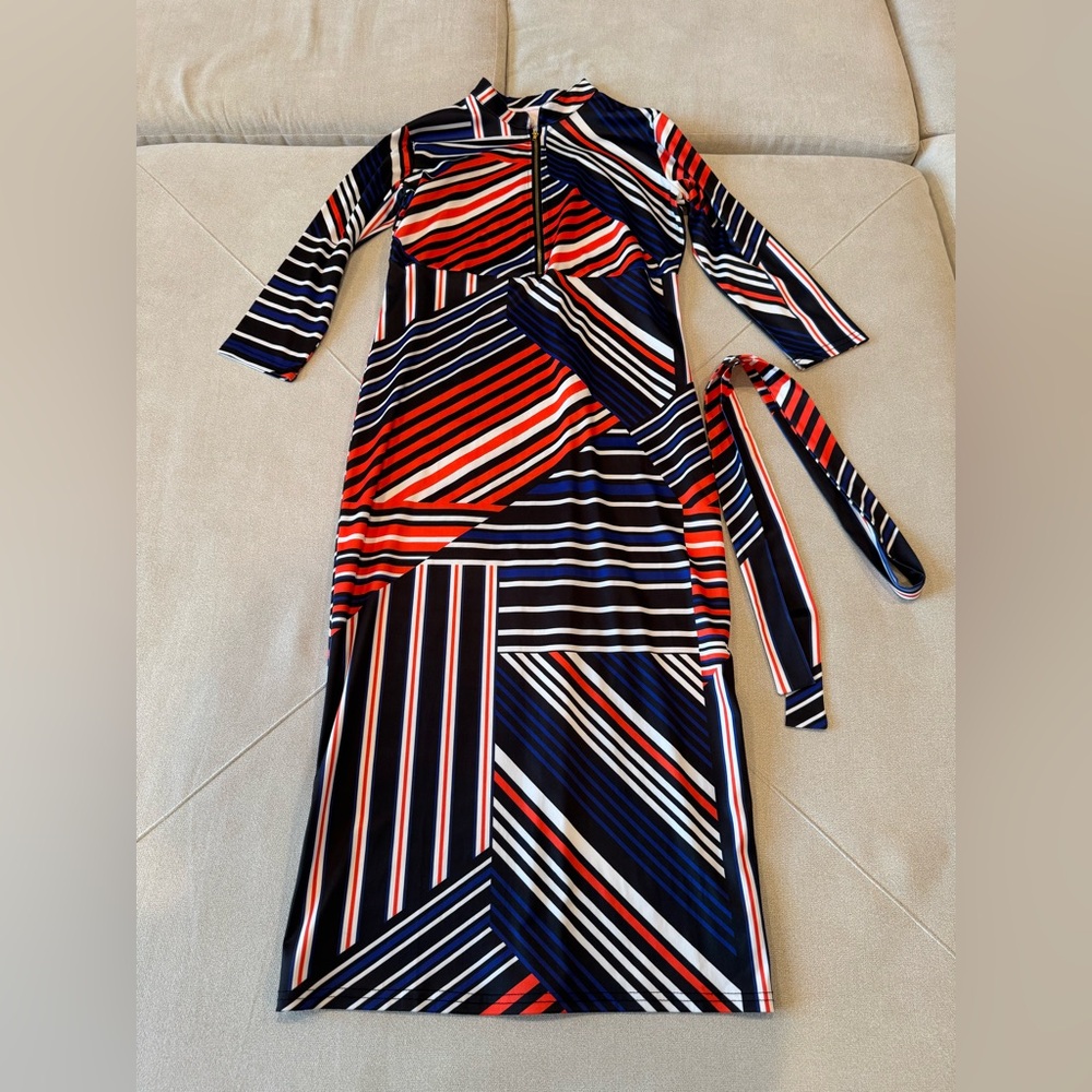 Striped Multicolor Maxi Dress